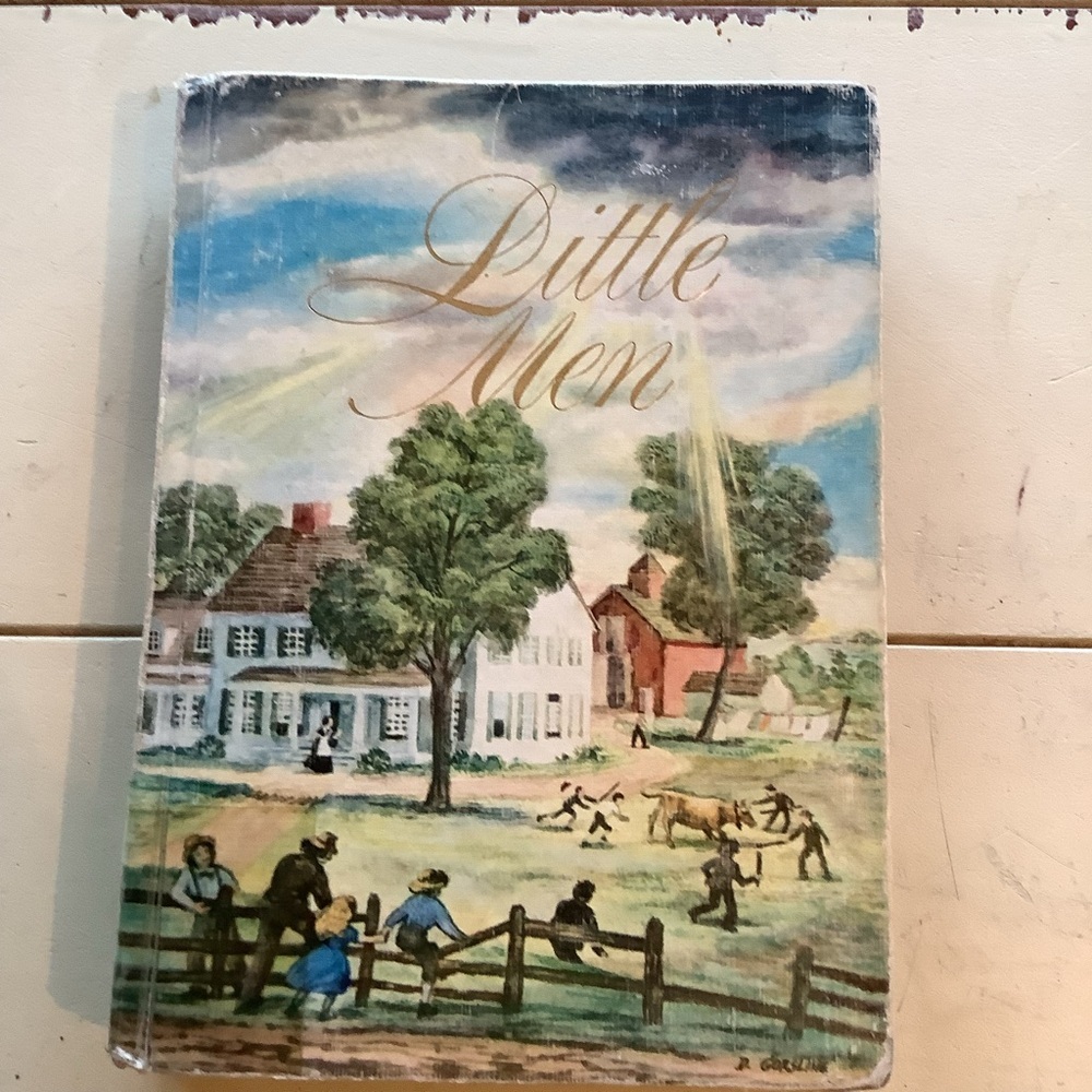 Vintage Cottagecore Louisa May Alcott Little Men Book Novel